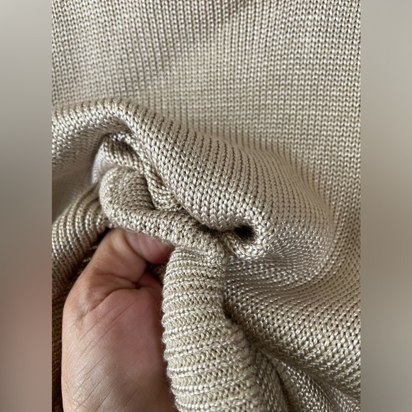 FIA ITALIA HANDLOOMED WOMEN'S TANK TOP KNITTED FABRIC. TAN, size S - Picture 9 of 15